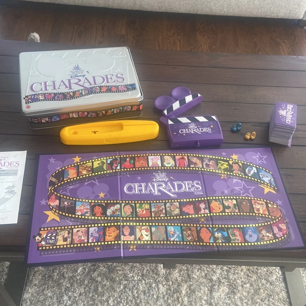 The Wonderful World Of Disney Charades Family Game Collectors Tin 1999 COMPLETE